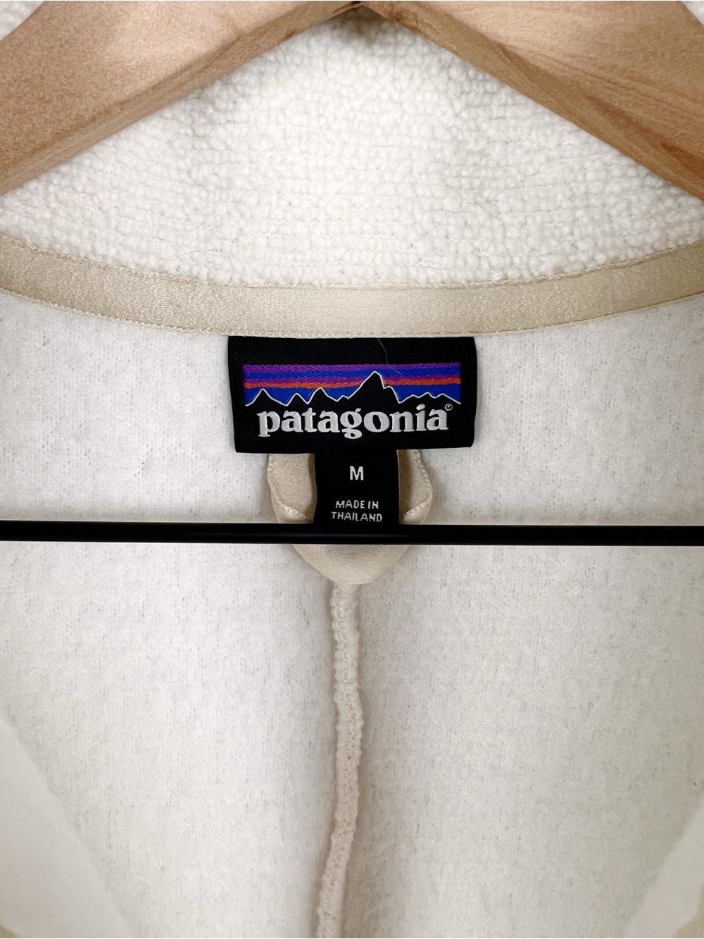 Patagonia Reclaimed Fleece Pullover in Birch White Size Medium - Picture 4 of 6